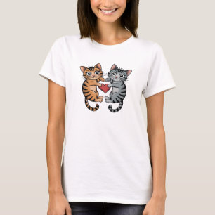 T-shirt Coeur des chats