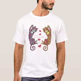 T-shirt Coeur des chats