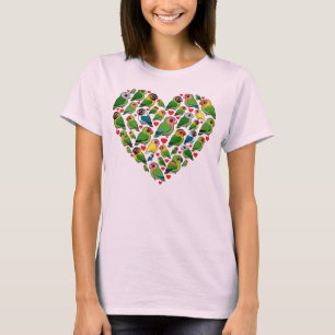T-shirt Coeur des perruches