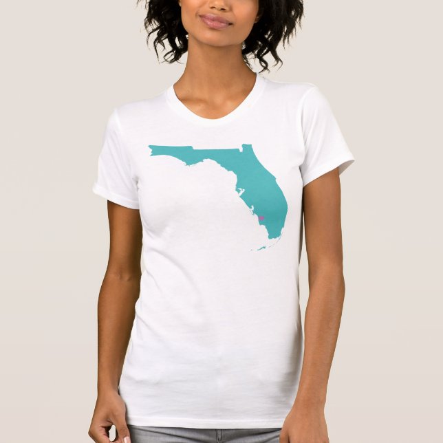 T-shirt Coeur d'état de la Floride sur Naples (Devant)