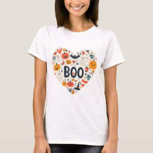 T-shirt Coeur d'Halloween