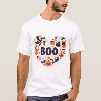 T-shirt Coeur d'Halloween