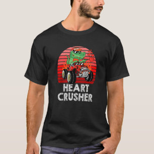 T-shirt Coeur Dinosaure Croiseur Valentines Jour Rex équit