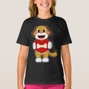 T-shirt Cœur d'os de chien