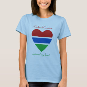 T-Shirt Cœur Drapeau de Gambie