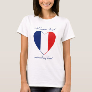 T-Shirt Cœur Drapeau de Guyane