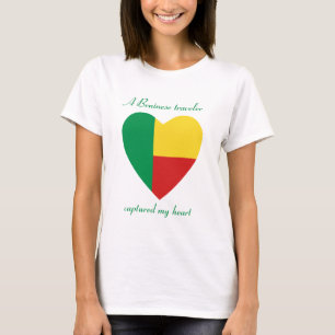 T-Shirt Cœur Drapeau du Bénin