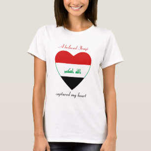 T-Shirt Cœur Drapeau Irak