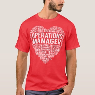 T-shirt Coeur du gestionnaire des opérations