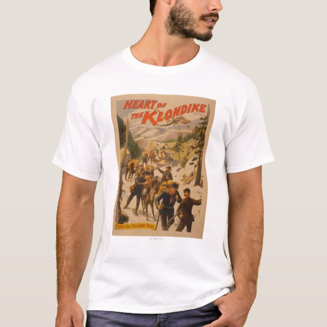 T-shirt Coeur du Klondike - à travers le passage de (Devant)