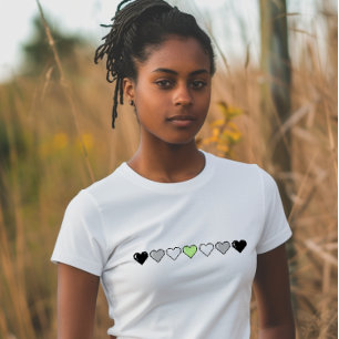 T-shirt Coeur du pixel du drapeau de l'agent