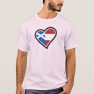 T-shirt Cœur Écossais Autrichien – Amour de l'Écosse et de