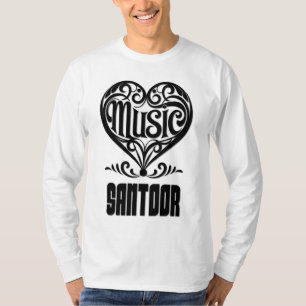 T-shirt Cœur Élégant à Enroulements pour les Amoureux du S