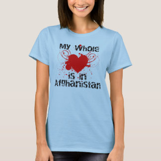 T-shirt Coeur entier (Afghanistan, rouges)
