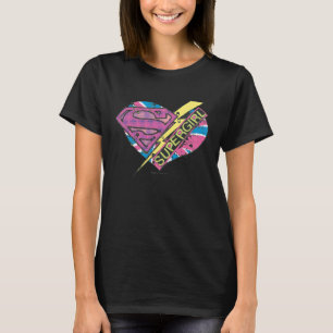 T-shirt Coeur et boulon de Supergirl