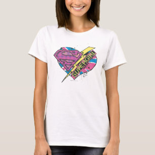 T-shirt Coeur et boulon de Supergirl