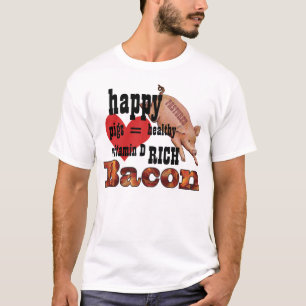 T-shirt Coeur Et Coeur Cute Cochon Et Coeur De Porcs Pâtur