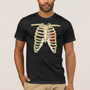 T-shirt Coeur et côtes