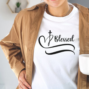 T-shirt Coeur et Croix bénis