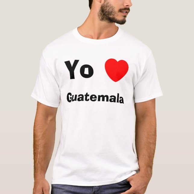 T-shirt Coeur Guatemala de Yo (Devant)