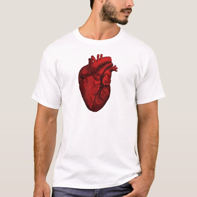 T-shirt Coeur humain anatomique (Devant)