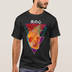T-shirt Coeur humain Vaporwave partie du corps esthétique
