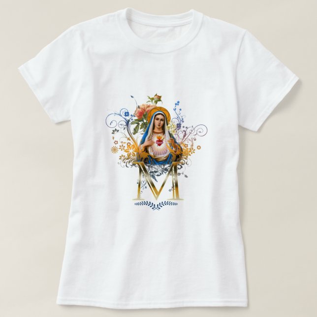 T-shirt Coeur impeccable de Mary (Design devant)