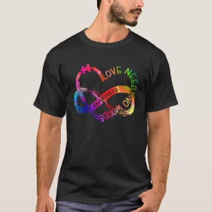 T-shirt Cœur infini d'amour La sensibilisation à l'autisme