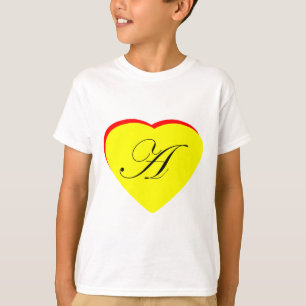 T-shirt Coeur jaune rouge A Faire-part de mariage Le MUSÉE