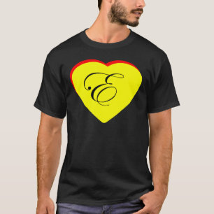 T-shirt Coeur Jaune Rouge E Faire-part de mariage Le MUSÉE