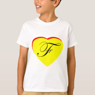 T-shirt Coeur Jaune Rouge F Faire-part de mariage Le MUSÉE