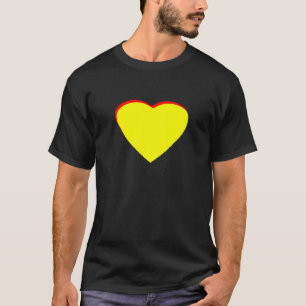 T-shirt Coeur Jaune Rouge Faire-part de mariage Le MUSÉE Z