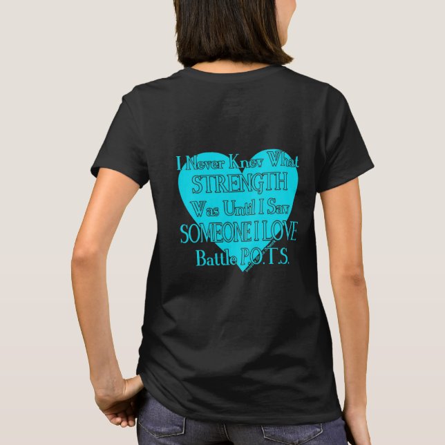 T-shirt Coeur/Je Ne Savais Jamais...Quelqu'Un Que J'Aime.. (Dos)