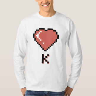 T-shirt Coeur King contour noir