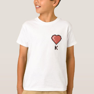 T-shirt Coeur King contour noir