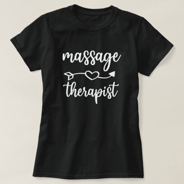 T-shirt Coeur massothérapeute (Design devant)