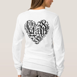 T-shirt Coeur mathématique