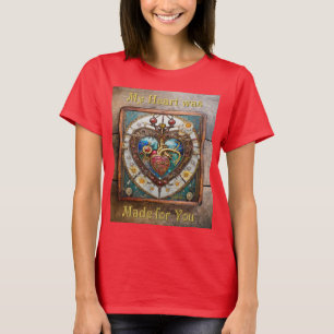T-shirt Cœur mécanique série anatomique Steampunk