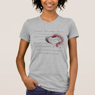 T-shirt Coeur métallique avec sonnet de Shakespeare 18