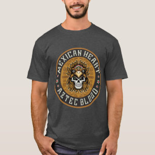 T-shirt Coeur mexicain, sang aztèque