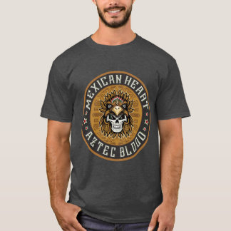 T-shirt Coeur mexicain, sang aztèque