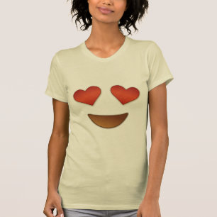 T-shirt Coeur mignon pour l'emoji de yeux