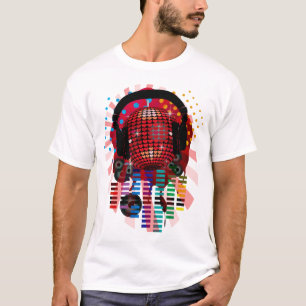 T-SHIRT COEUR MIRRORBALL