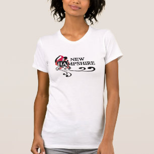 T-shirt Coeur New Hampshire du feu
