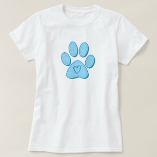 T-shirt Coeur Paw Chien