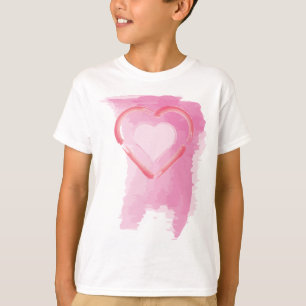 T-shirt Coeur peint
