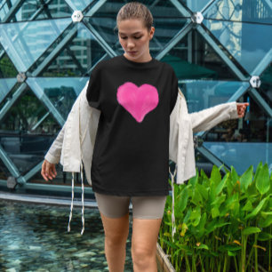 T-shirt Coeur peint