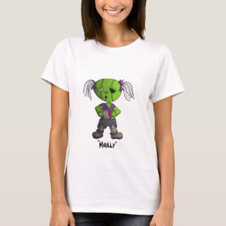 T-shirt Coeur piqué par chariot mignon d'amour de zombi