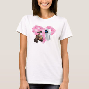 T-shirt Coeur Pixel WALL-E et Eve
