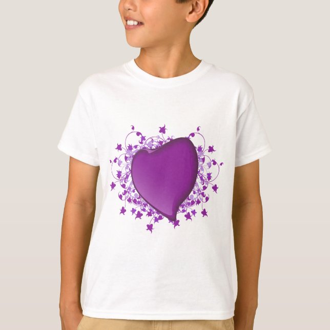 T-shirt Coeur pourpre (Devant)